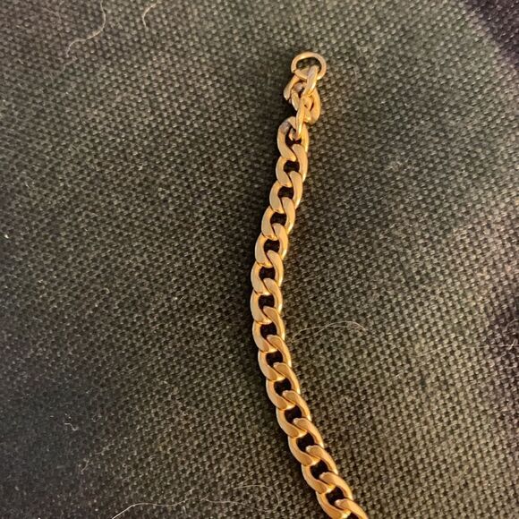 “KARMA” 18kt Gold Over Stainless Steel 19” Designer Necklace. New - Picture 3 of 6